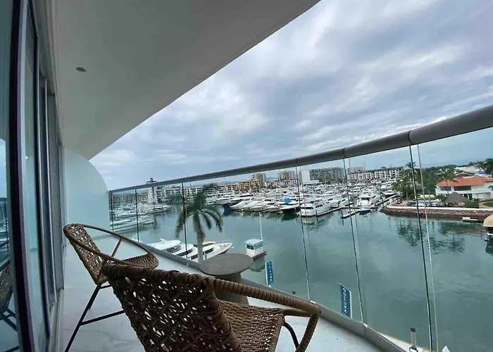 New Nautico With Marina View And Rooftop Pool Plus Gym