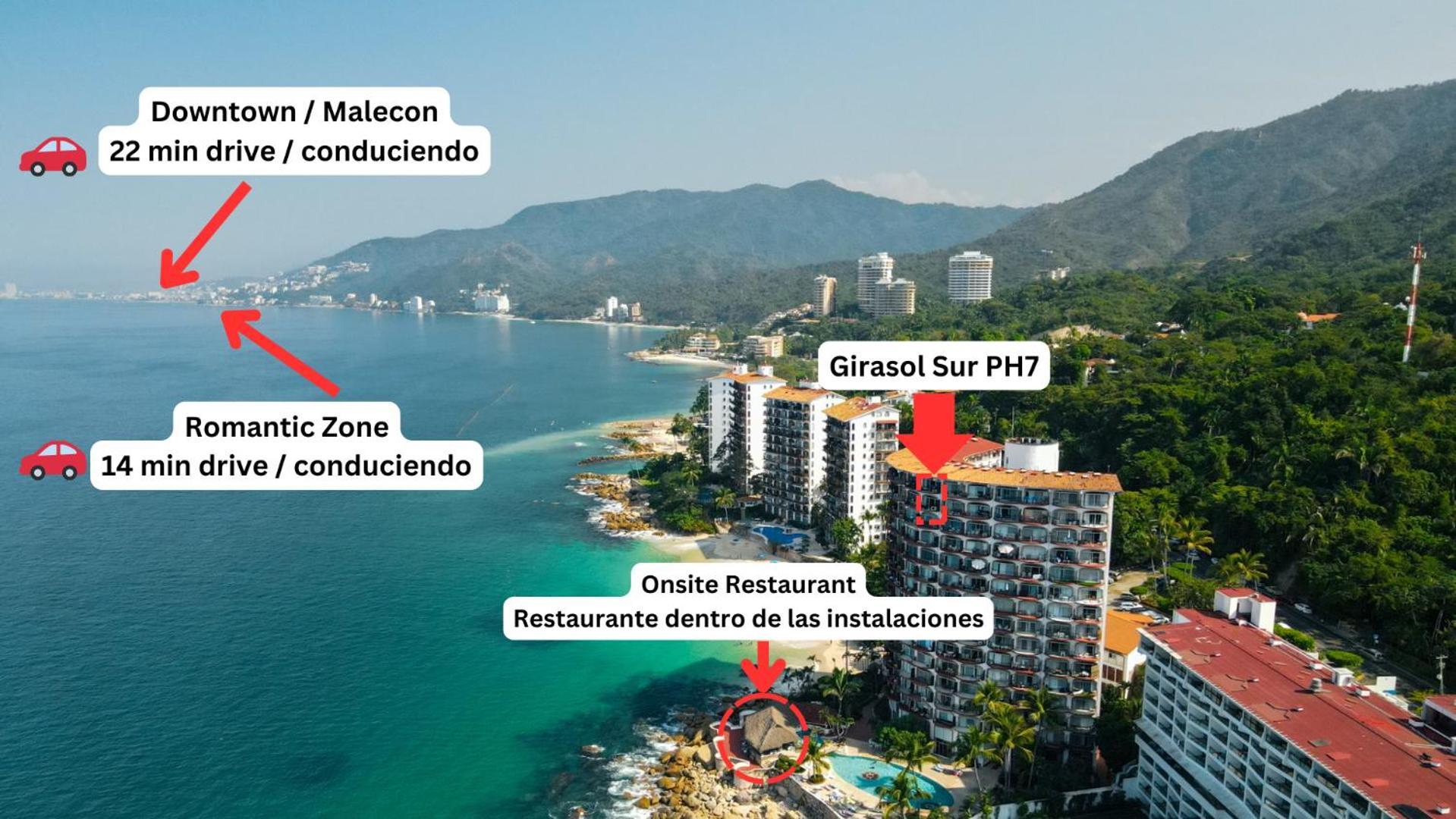 Apartment Ocean Front Penthouse Newly Renovated, Sleeps 6, Casa Agua, Girasol Puerto Vallarta