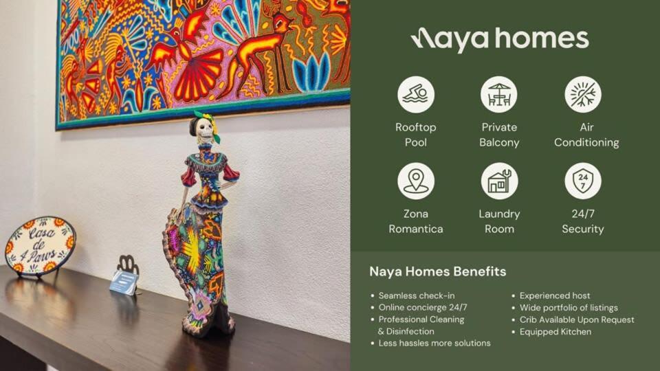 V399 Amazing 1br With Rooftop Pool In Zona Romantica Apartamento Puerto Vallarta